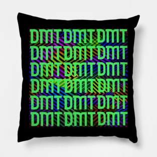 DMT Green Abstract Background Pillow