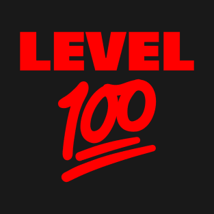 Keep It Level 100 Emoji (red) T-Shirt