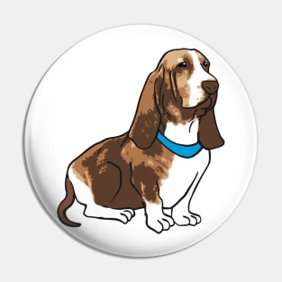 Basset Hound Dog Pin