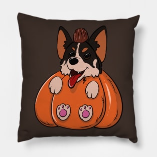 Corgi Pumpkin Pillow