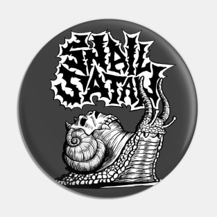 SNAIL SATAN b&w version Pin