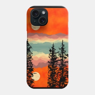 Full moon Sunset #5 Phone Case