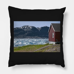 Ice Flows at the Front Door - Narsaq Greenland Pillow