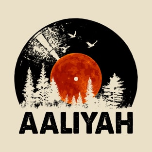Aaliyah Name Record Music Forest Gift T-Shirt