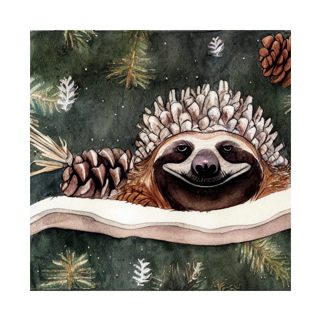 Blessed Sloth, Christmas by fistikci