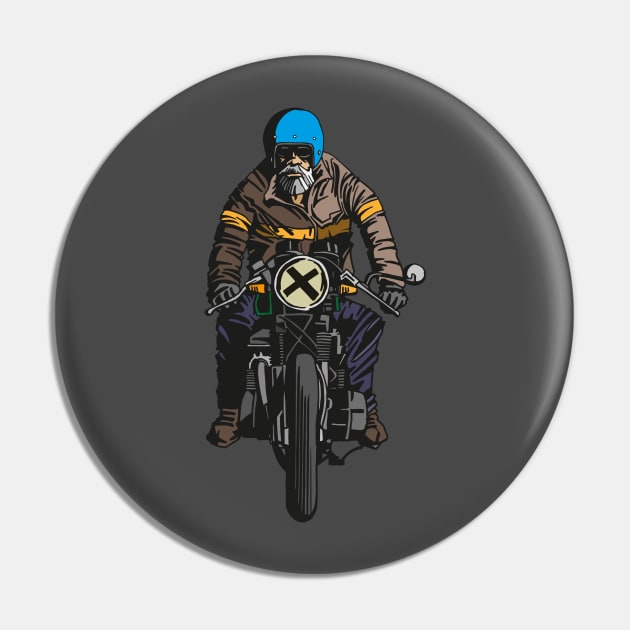 Biker Pin by AngryBunnyCreations