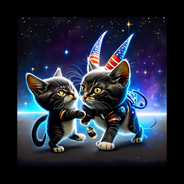 Space Cats 32 by ABSTRACT-IVISM