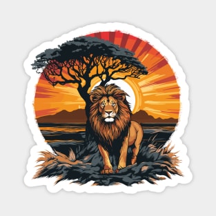 Lion Safari Animal Beauty Nature Wildlife Discovery Magnet