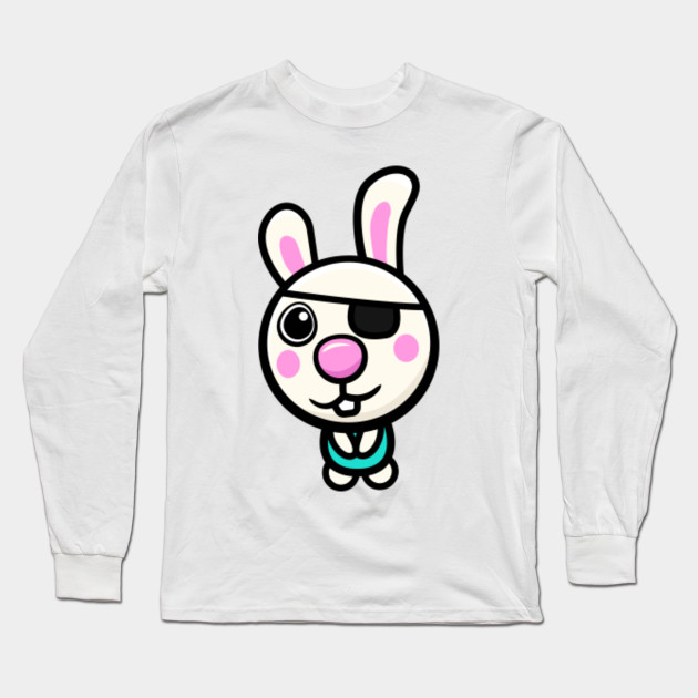 Bunny Cute Piggy Character Skin Roblox Bunny Long Sleeve T Shirt Teepublic Au - cute roblox shirts images