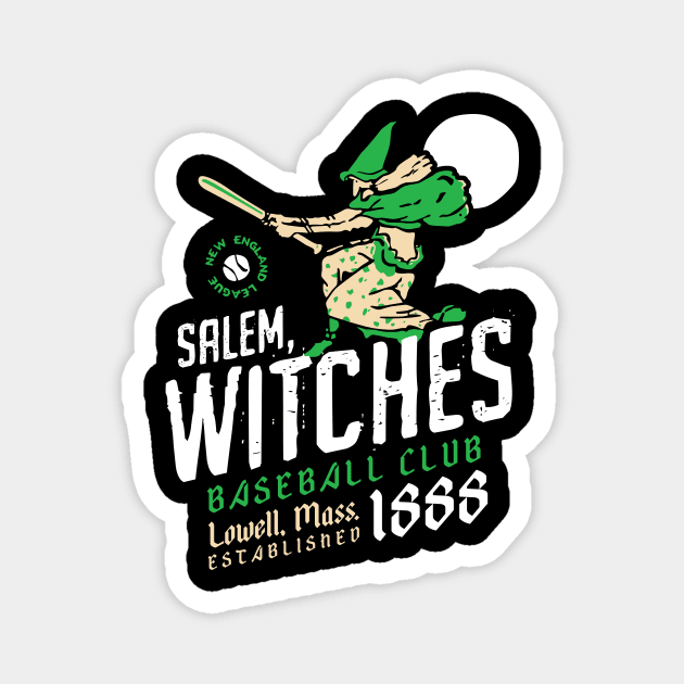 Salem Witches Magnet by MindsparkCreative