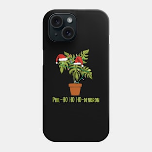 Christmas gardening gifts philodendron gardener Phone Case