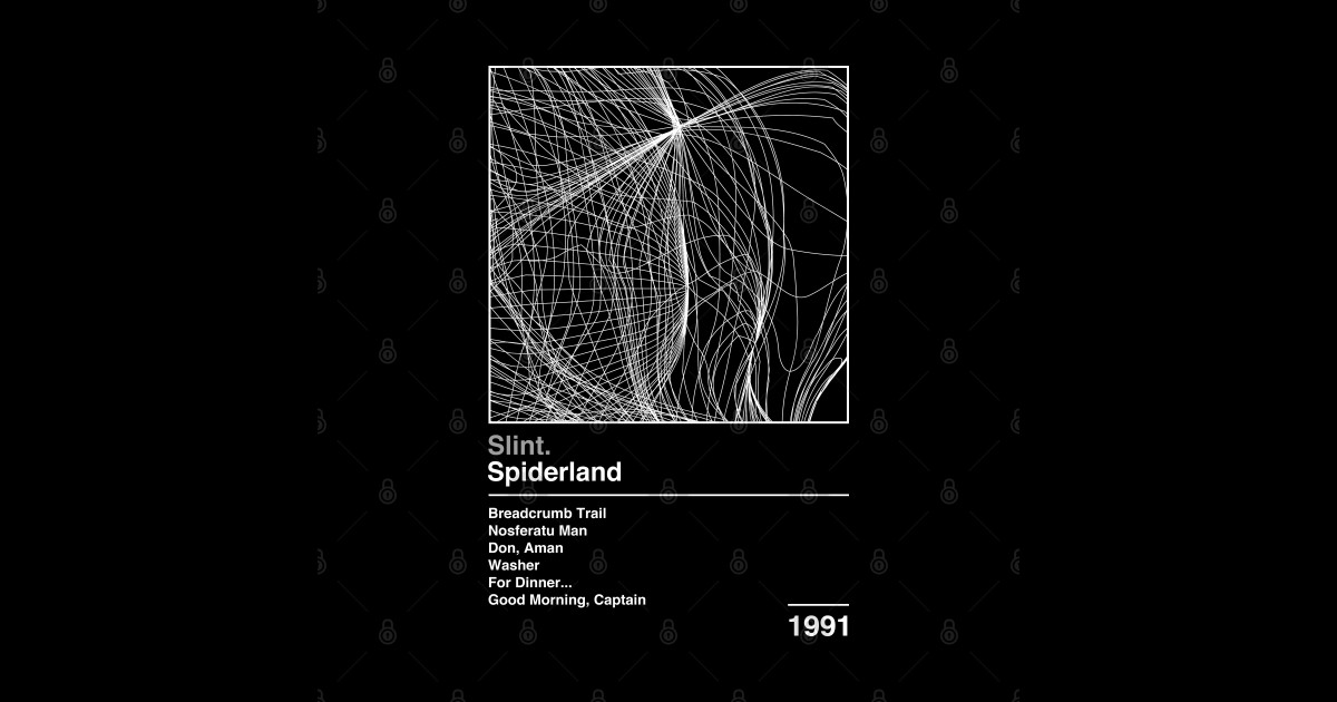 Spiderland / Minimalist Graphic Design Poster Tribute Spiderland