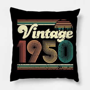 70th Birthday Gift 70 years Vintage 1950 Men Women Pillow