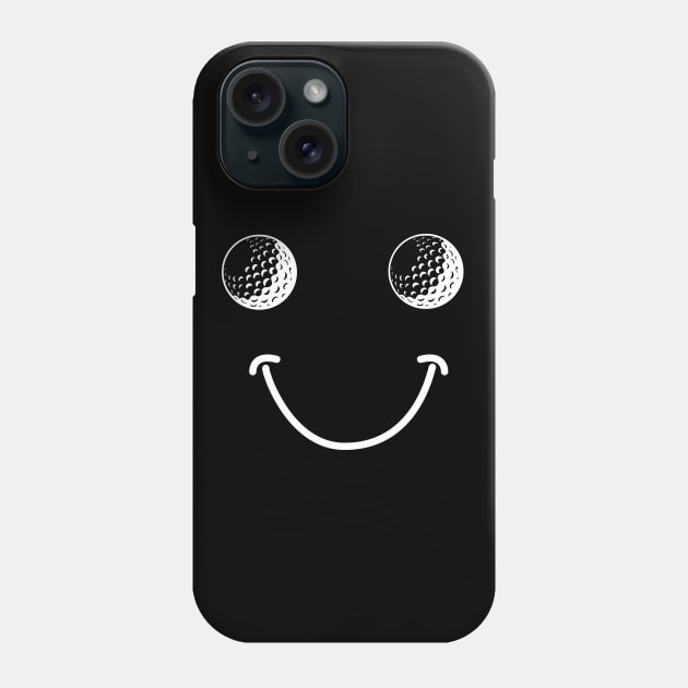 Golfer - Golf Happy Face Phone Case by Kudostees