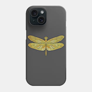 Golden Dragonfly Phone Case