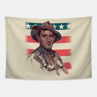 WW2 Veteran Painting Tapestry