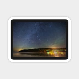 Oxwich Bay on Gower at Night Magnet