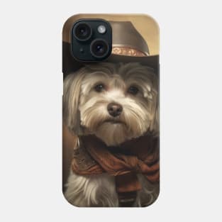 Cowboy Dog - Havanese Phone Case