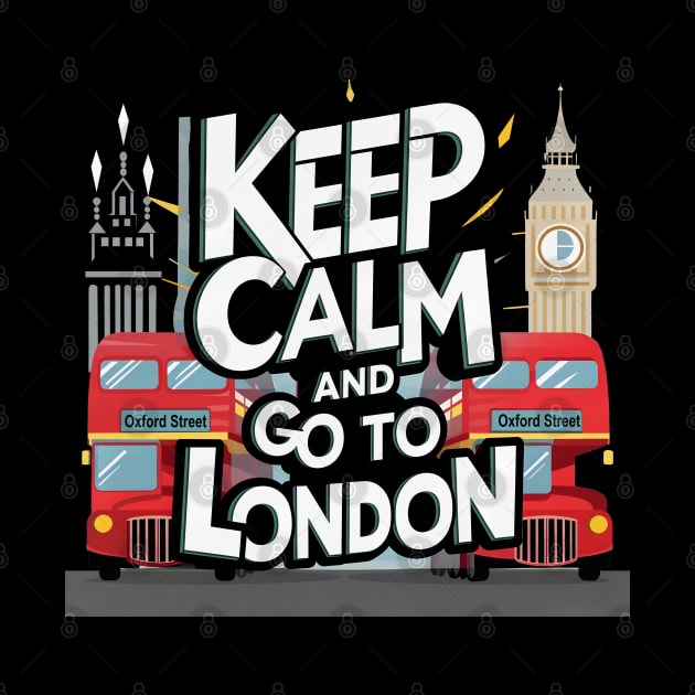 Keep calm and visit London by BishBashBosh
