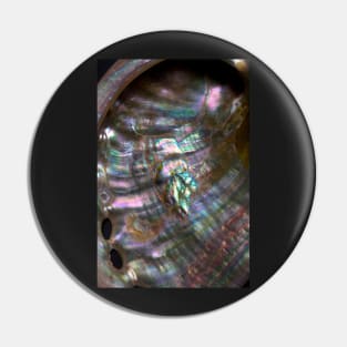 BLACK RAINBOW MOTHER OF PEARL SHELL INLAID METALLIC Pin