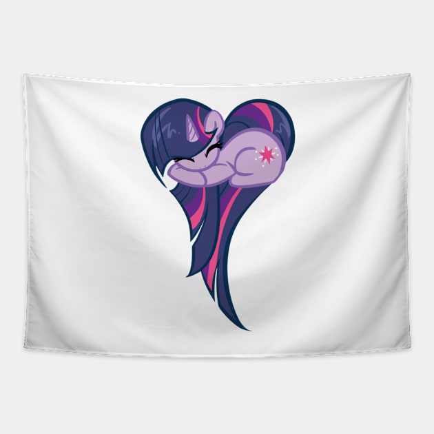 Heart Of Twilight Sparkle Tapestry by BambooDog