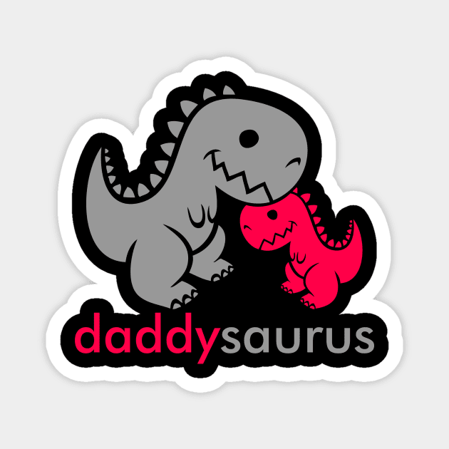 Daddysaurus Dinosaur Magnet by AceofDash