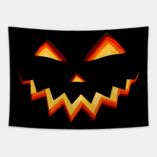 Halloween Pumkins Face Tapestry