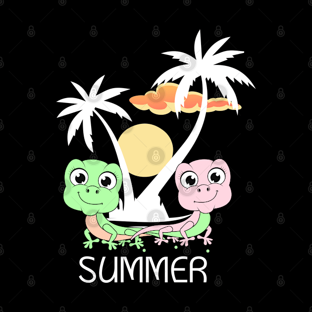 Summer with Lizard by pokymike