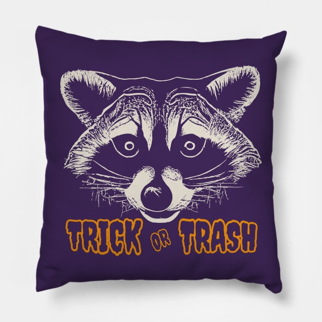 trick-or-trash Pillow by Mas To