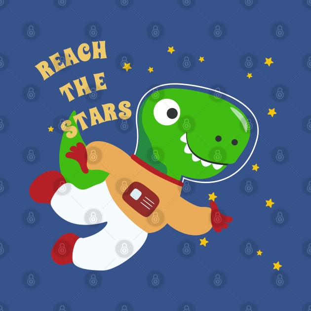 Cute dinosaur astronaut. by KIDS APPAREL