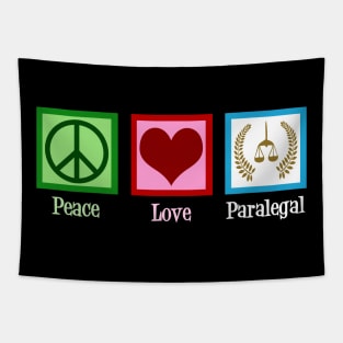 Peace Love Paralegal Tapestry