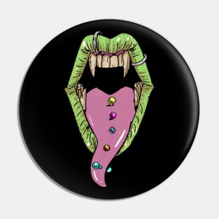 Vampire Teeth Pin