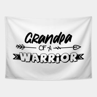 Grandpa of a Little Warrior shirt, Little warrior shirt, Cancer Survivor shirt, Grandpa t-shirt, Grandpa of a Strong Kid shirt, Cancer Awareness Tapestry