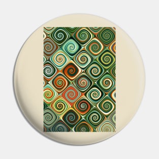 Colourful abstract swirl design Pin