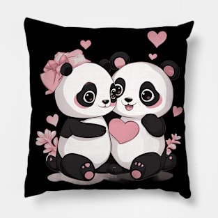 Be My Valentine Panda Pillow