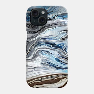 Abstract, Marble, Watercolor, Colorful, Vibrant Colors, Textured Painting, Texture, Gradient, Wave, Fume, Wall Art, Modern Art Phone Case