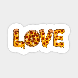 Love is Pizza Valentines day Funny T-shirt LOVE in Pizza Magnet