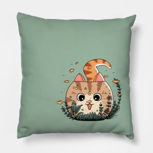 Cat and fish tank Pillow