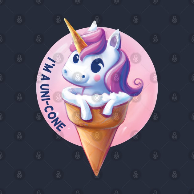 Unicorn Unicone Ice Cream by dramabite