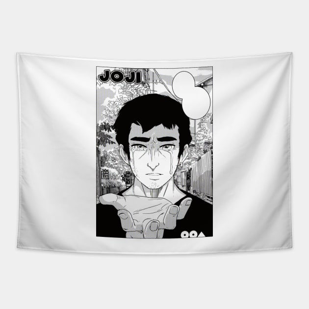 Manga Panel Joji Crying No Words Tapestry by hansoloski