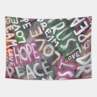 Trust, love, peace, dream, hope- 2 Tapestry