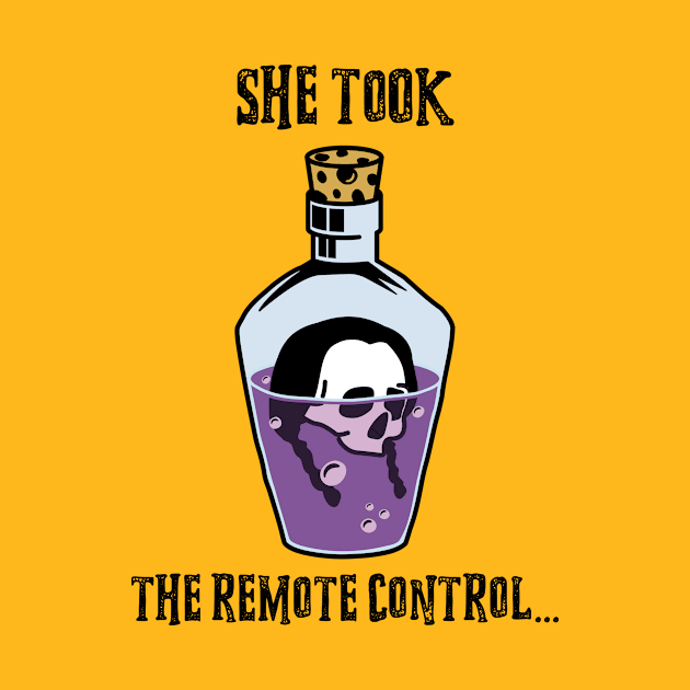 She took the remote control... by inessencedk