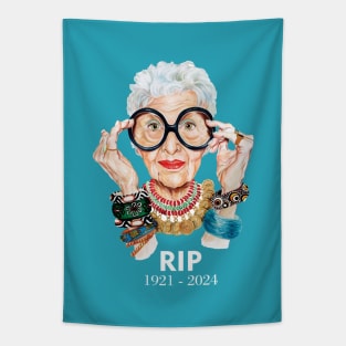 iris apfel rip Tapestry