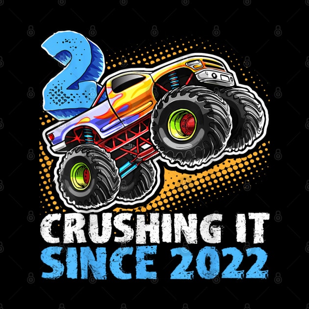 Monster Truck 2 Year Old Boys 2nd Birthday Party Born 2022 by elmiragokoryan