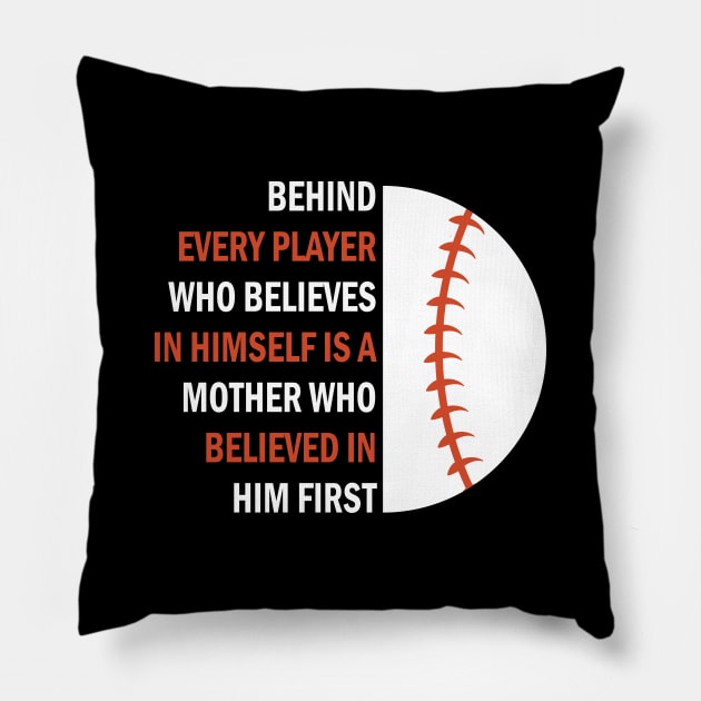 Baseball Lover, Baseball Design Saying Motivational Pillow by Utopia Shop