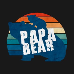 Papa bear Vintage Design T-Shirt