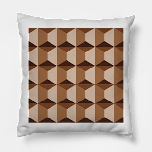 Cubes in perspective allover pattern Pillow