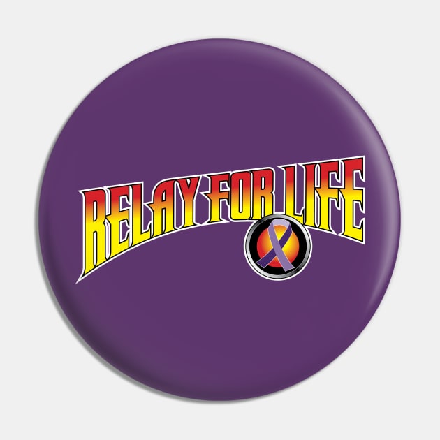 Relay for Life with Ribbon - Flash Gordon Pin by frankpepito