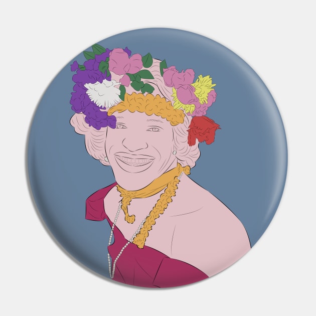 Marsha P. Johnson Pin by LiLian-Kaff