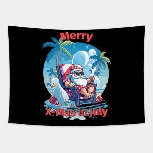 Summer Claus | "Christmas in July" T-Shirt Tapestry
